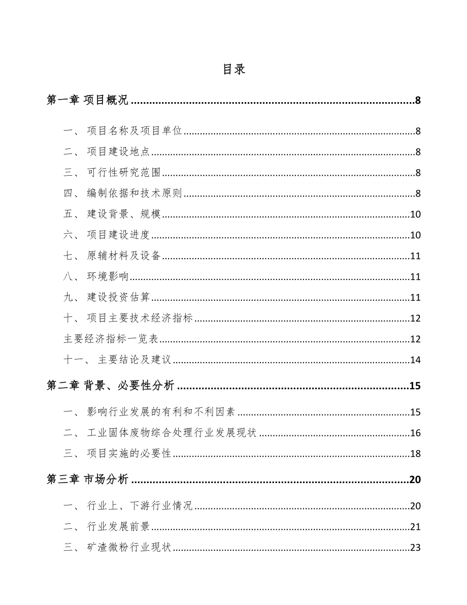 常德矿渣微粉项目可行性研究报告.docx_第2页