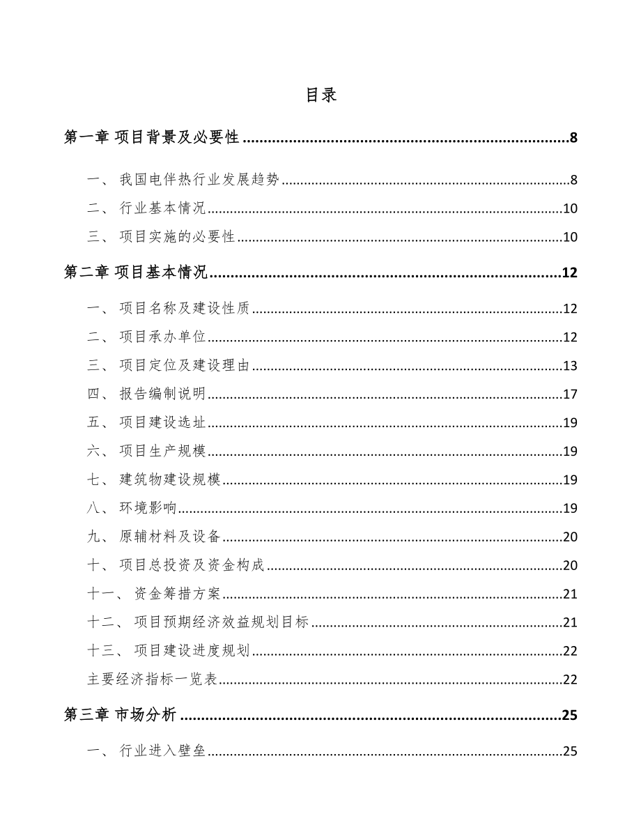 平顶山电伴热带项目可行性研究报告.docx_第2页