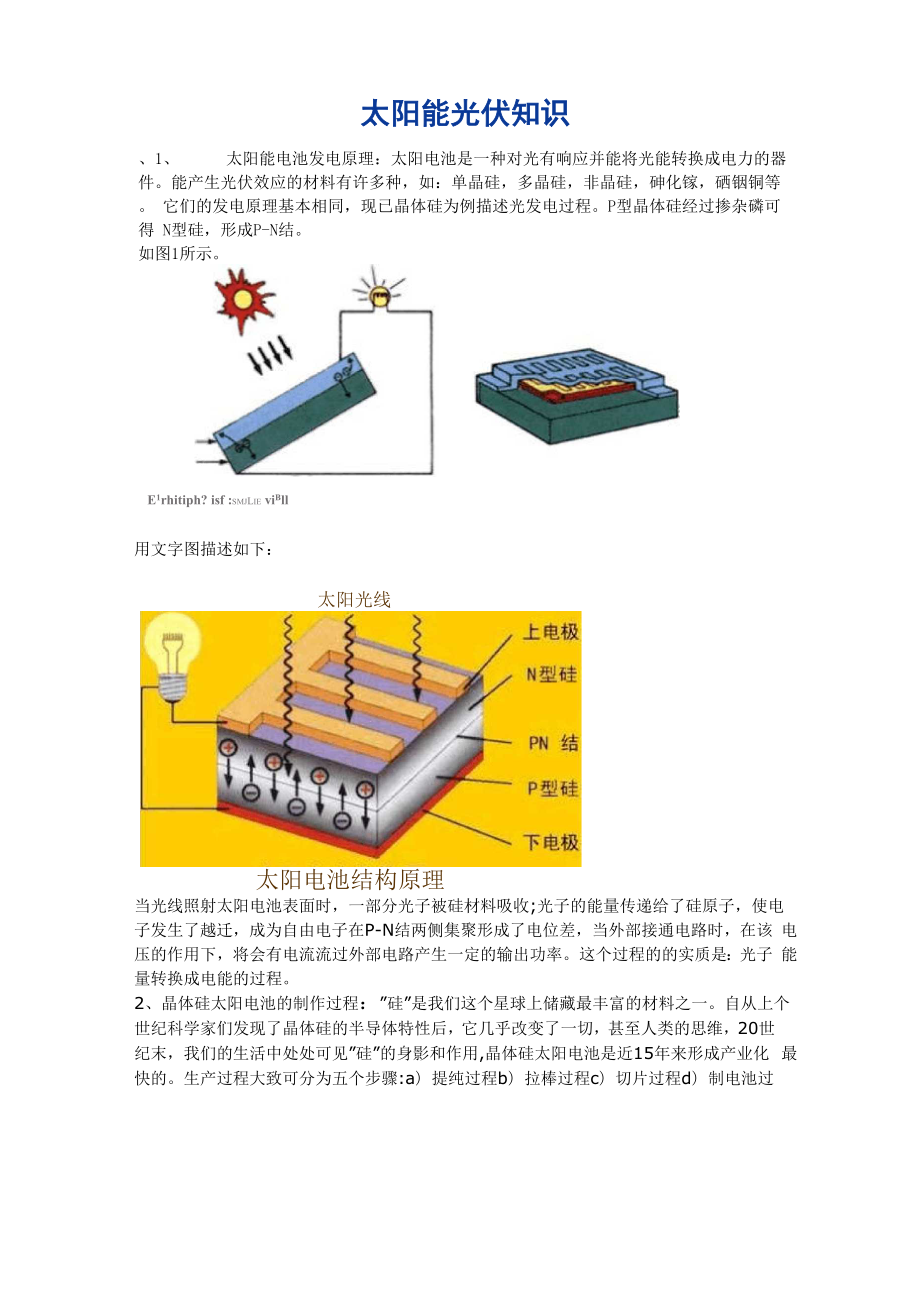 太阳能光伏知识.docx_第1页