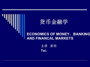 货币金融学第二版课件第一章货币和经济.ppt