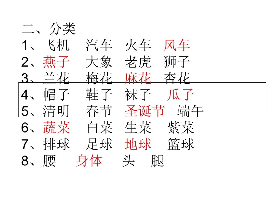 部编版一年级语文下册期中期末复习词语类PPT.ppt_第2页