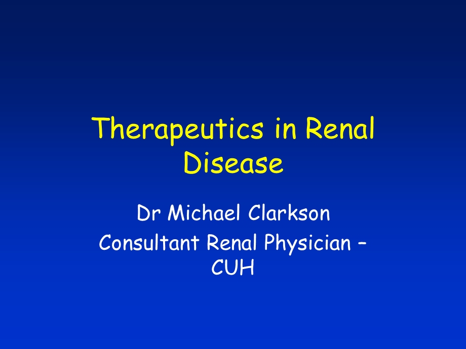 高血压英文PPT精品课件TherapeuticsinRenal.ppt_第1页