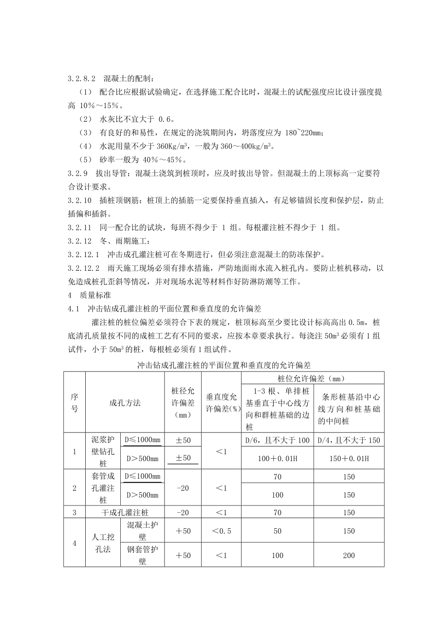 冲击钻成孔灌注桩施工工艺标准.doc_第3页