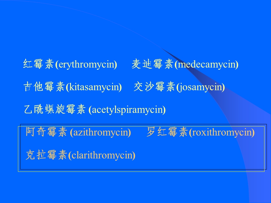 大环内酯类`林可霉素类及多肽类抗生素.ppt_第3页