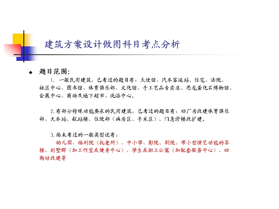 建筑方案设计做图科目考点分析.ppt_第2页