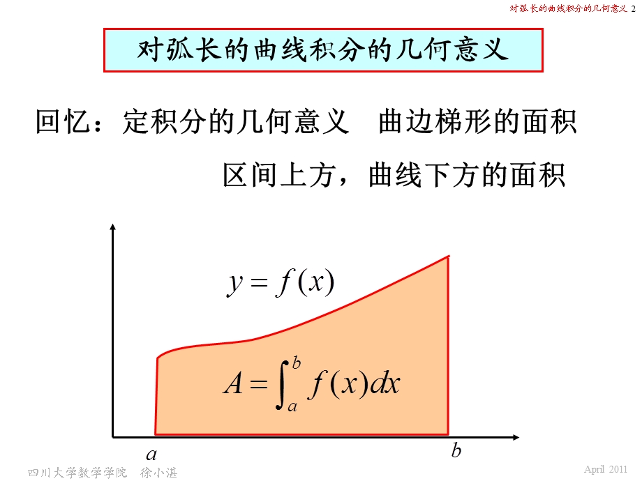 对弧长的曲线积分的几何意义.ppt_第2页