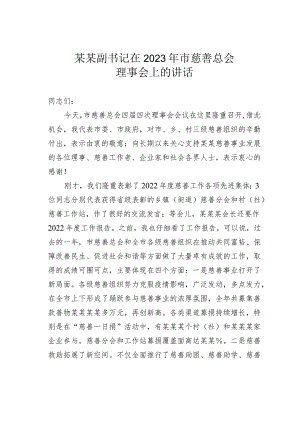 某某副书记在2023年市慈善总会理事会上的讲话.docx