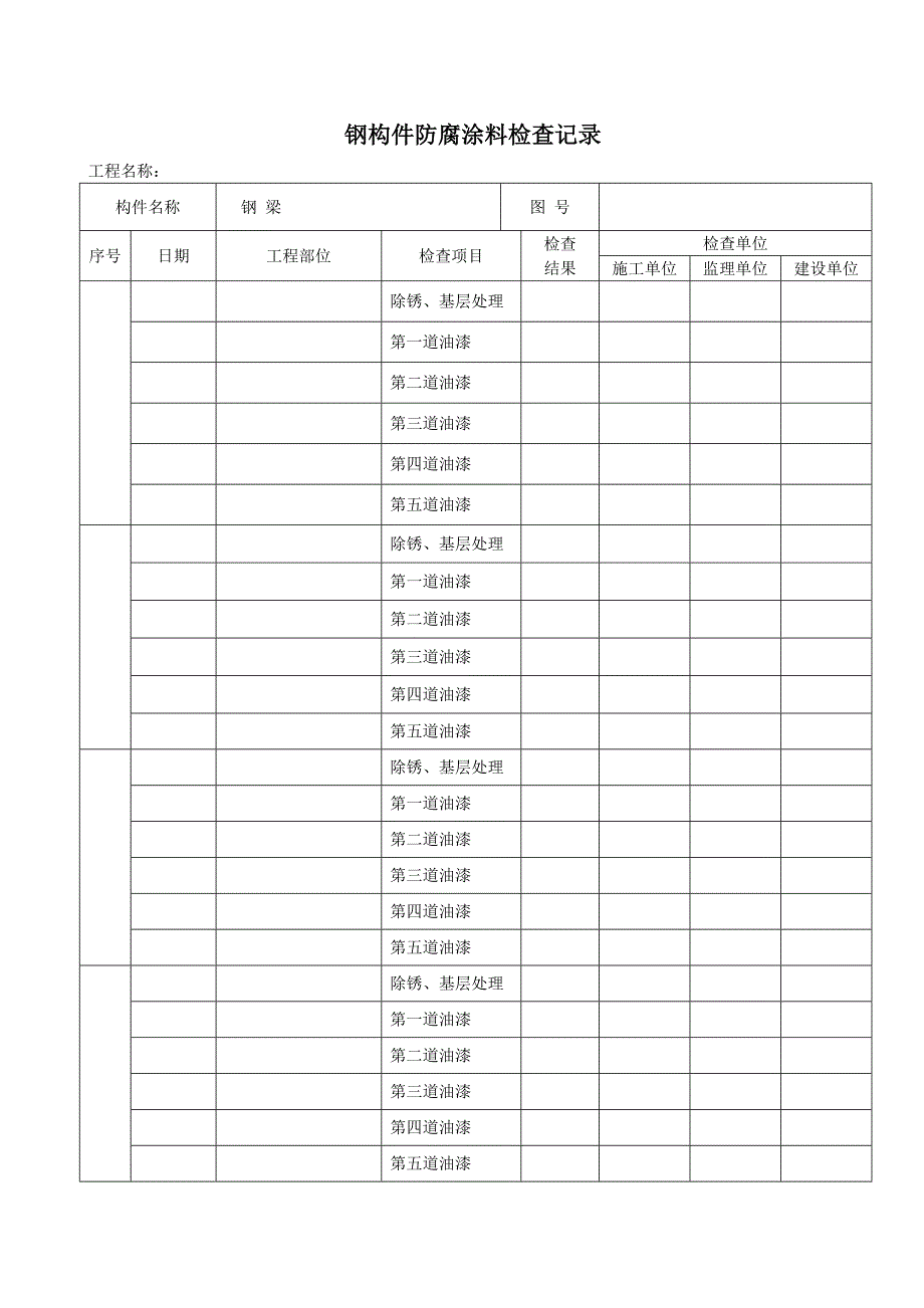 焊缝外观质量及尺寸检查记录 Microsoft Word 文档 .doc_第2页