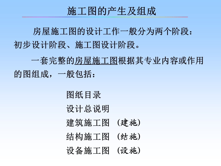 建筑工程制图课件第九章建筑施工图.ppt_第3页