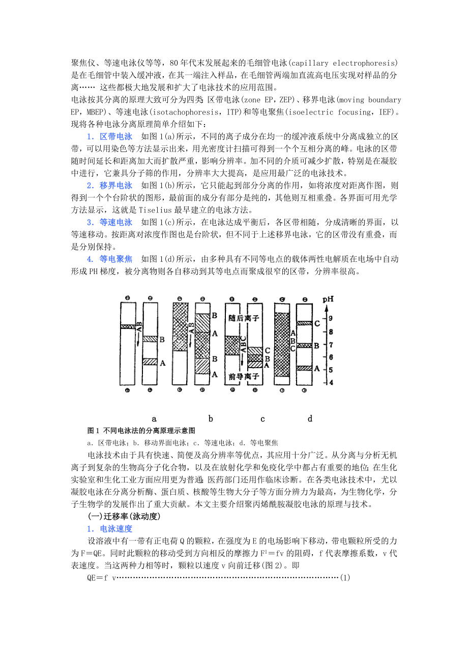 聚丙烯酰胺凝胶电泳方法及原理a.doc_第2页