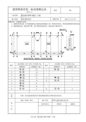 【最新精选】垂直度观测记录11.22.doc