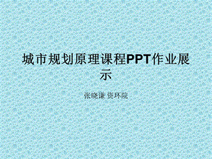 城市规划原理课程.ppt