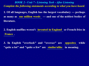 大学英语全新版第二册第七单元答案.ppt