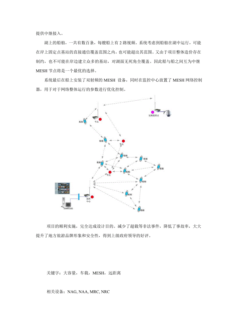 航道湖泊船载实时监控图像无线传输网络解决方案.doc_第2页