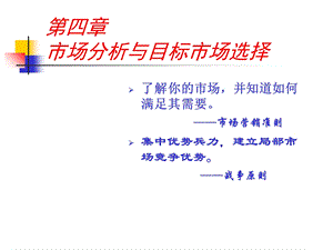 市场分析与目标市场选择.ppt