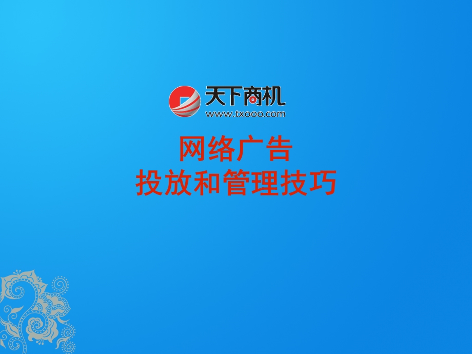 网络广告投放和管理技巧.ppt_第1页