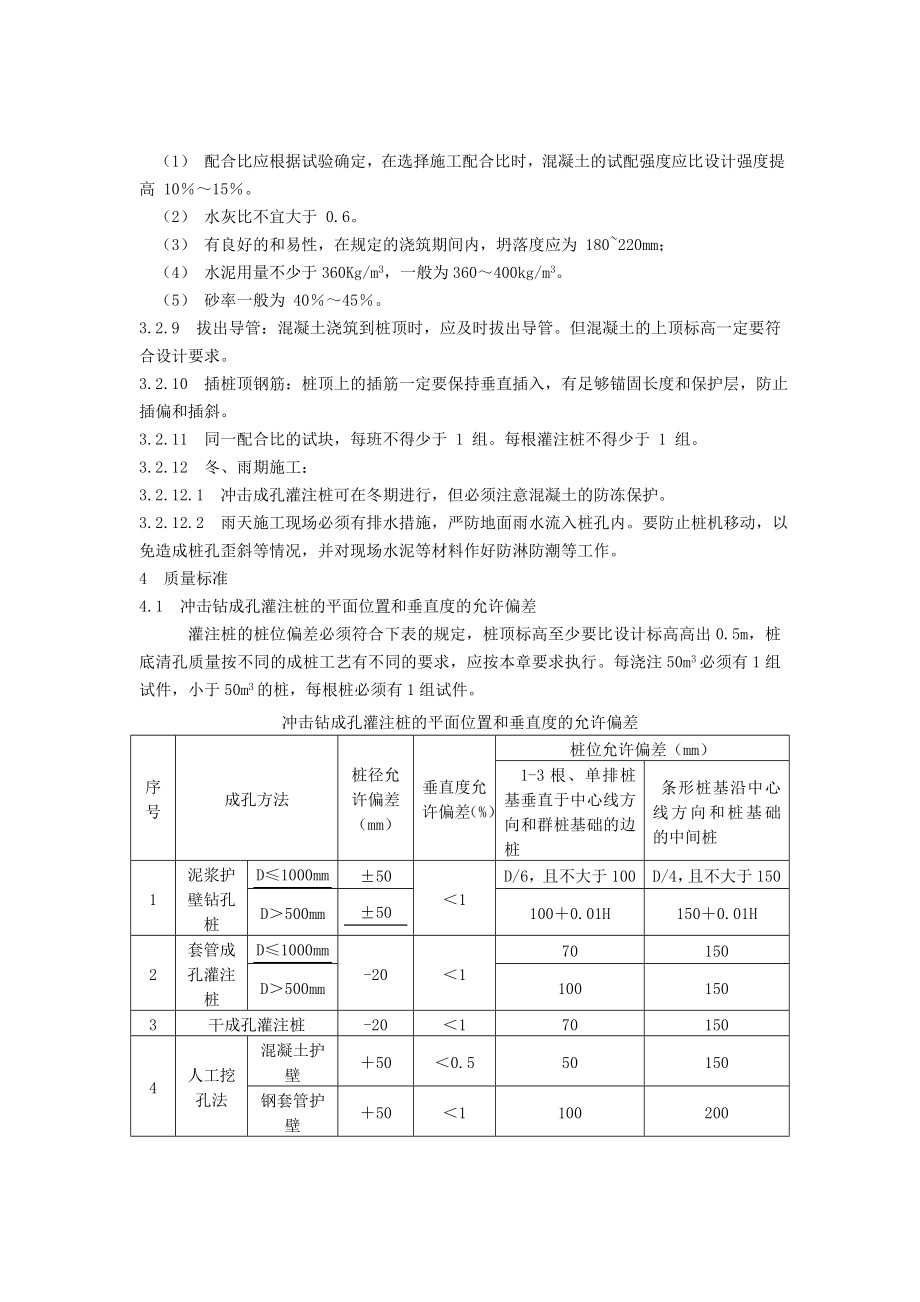 冲击钻成孔灌注桩施工工艺标准51382.doc_第3页