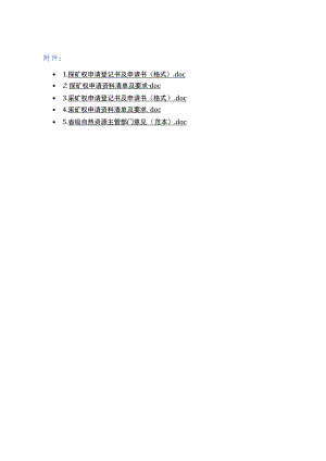 2023版探矿权、采矿权申请登记书及申请书（格式）、省级自然资源主管部门意见（范本）.docx