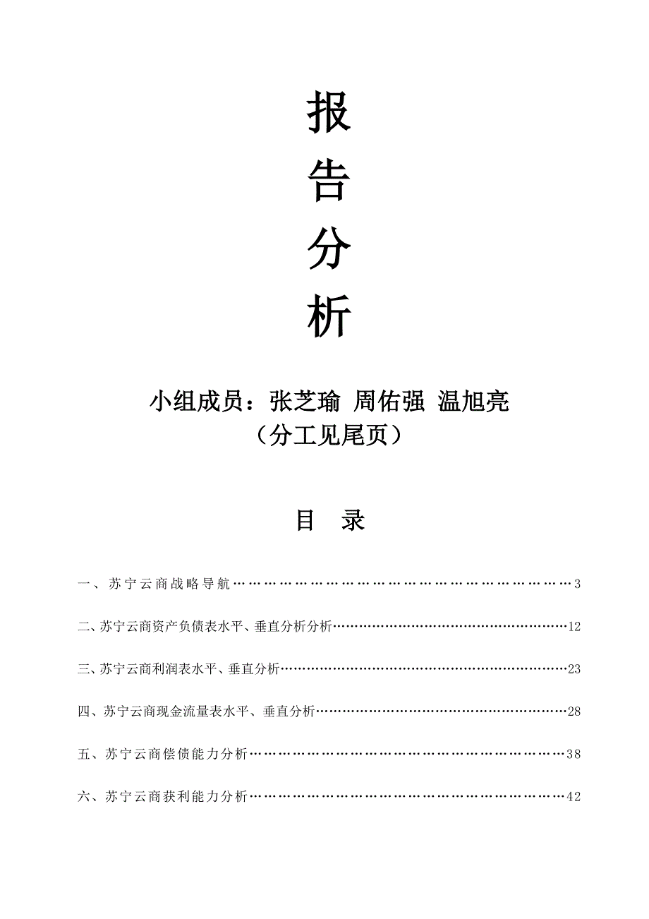 苏宁云商财务报告分析.doc_第2页