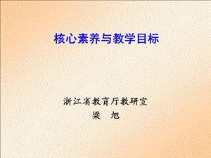 核心素养与教学目标.ppt