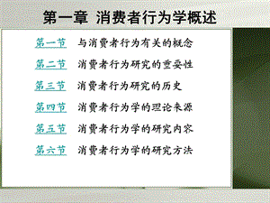 消费者行为学第一章消费者行为学概述.ppt