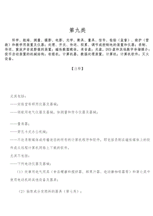 ：科学、量具、信号、检验(监督)、救护(营救)和教学用具及仪器;处理、开关.doc