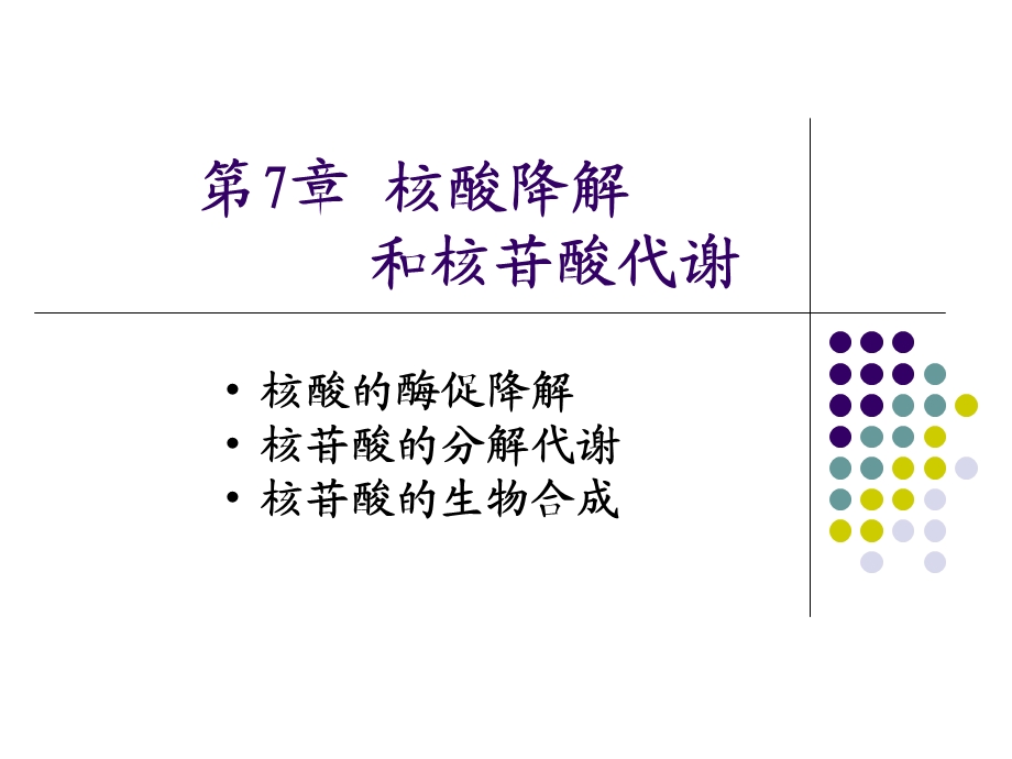 核酸降解与苷酸代谢.ppt_第1页