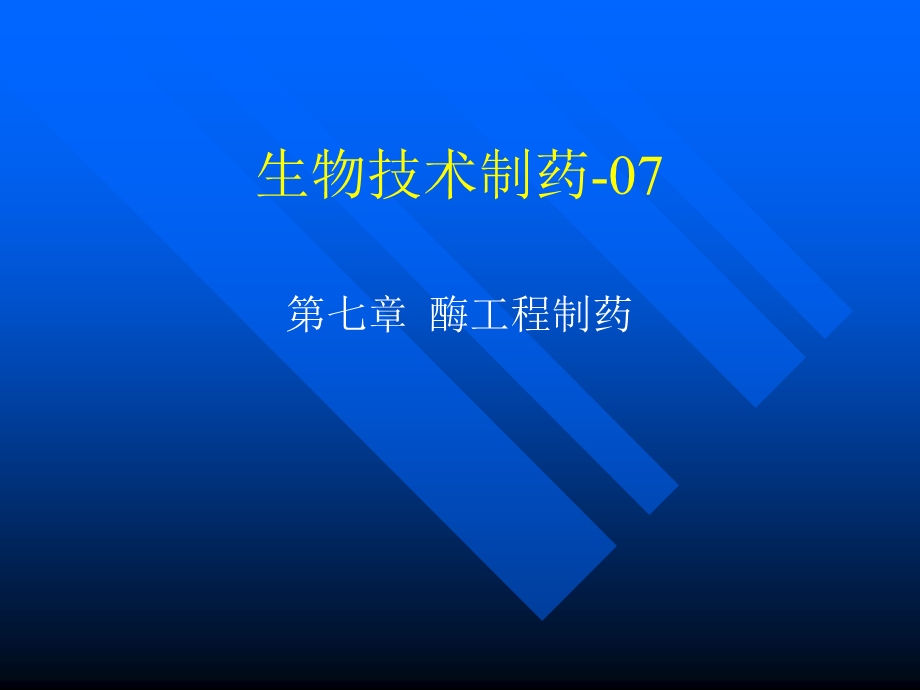 生物技术制药第七章酶工程制药.ppt_第1页