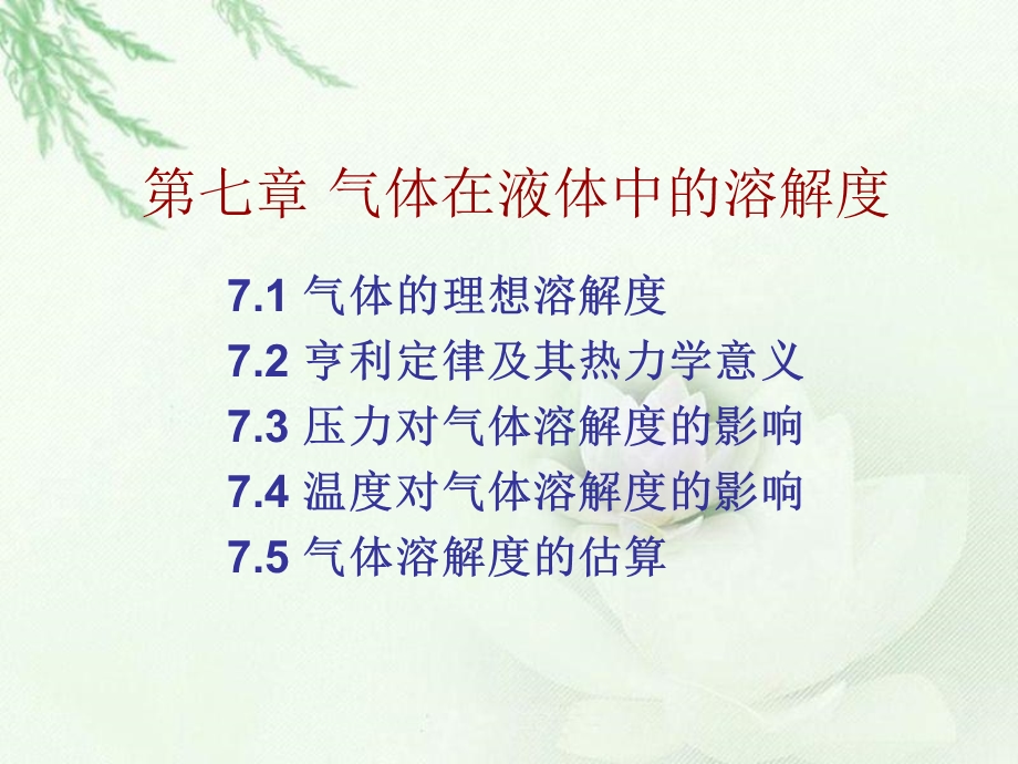 气体在液体中的溶解度.ppt_第1页