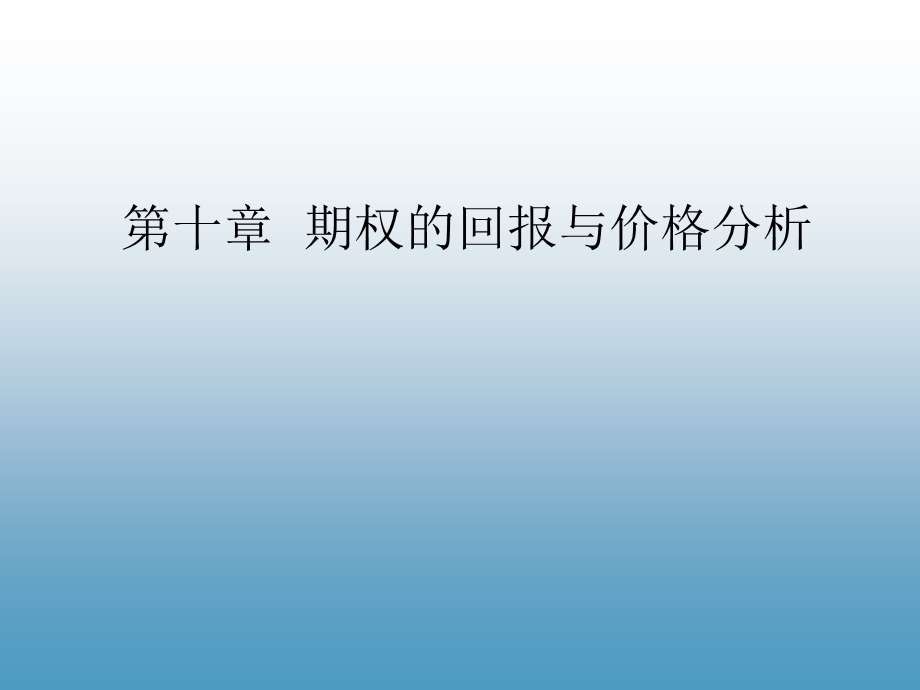 期权的回报与价格分析.ppt_第1页