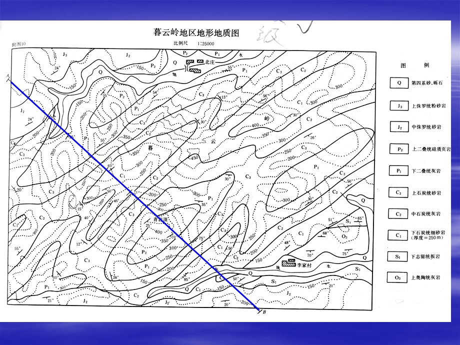 暮云岭AB剖面图制.ppt_第2页