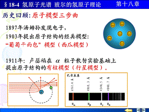 氢原子光谱玻尔的氢原子理论.ppt