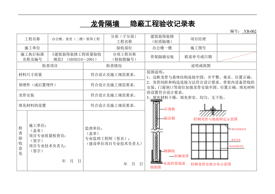 i轻钢龙骨隔墙隐蔽.doc_第2页