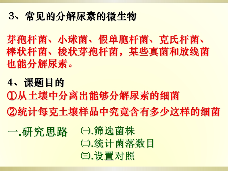 2.2土壤中分解尿素的细菌的分离与计数课件刘莎.ppt_第3页