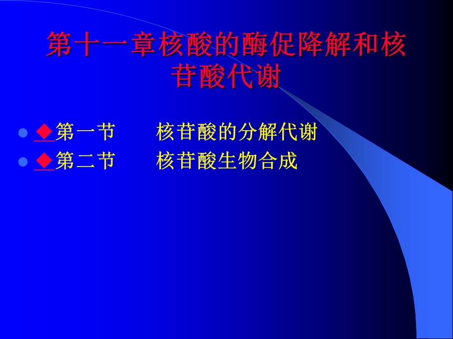 生物化学核酸分解代谢.ppt_第1页