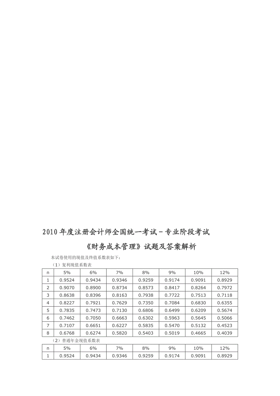 财务成本管理CPA.doc_第1页