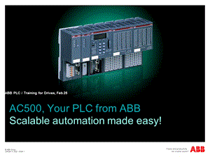 abbplcpresentationfordrivesac500软件操作运用方法技巧.ppt