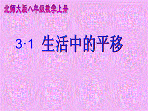 3.1生活中的平移.ppt