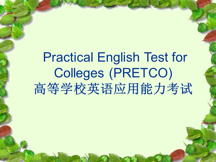 等学校英语应用能力B级讲.ppt_第1页