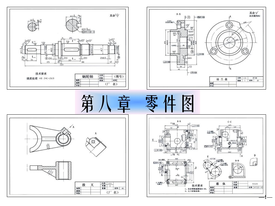 机械制图教程零件图的画法.ppt_第1页