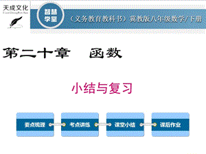 冀教版八年级数学下册第二十章小结与复习.ppt