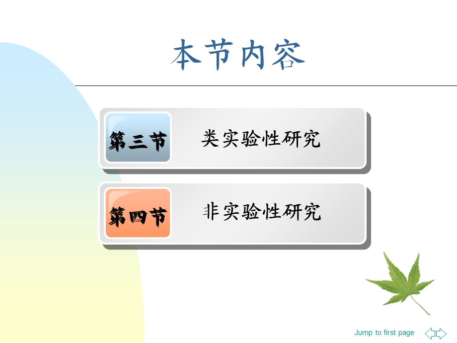 护理研究科研设计-类实验性研究与非实验性研究.ppt_第1页