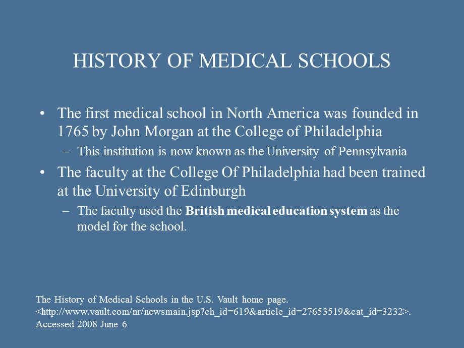 美国的医学教育：过去与未来.ppt_第3页