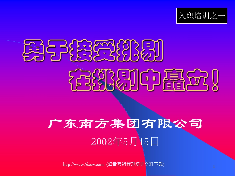 南方集团新员工入职培训全套资料.ppt_第1页