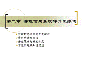 管理信息系统开发综述.ppt