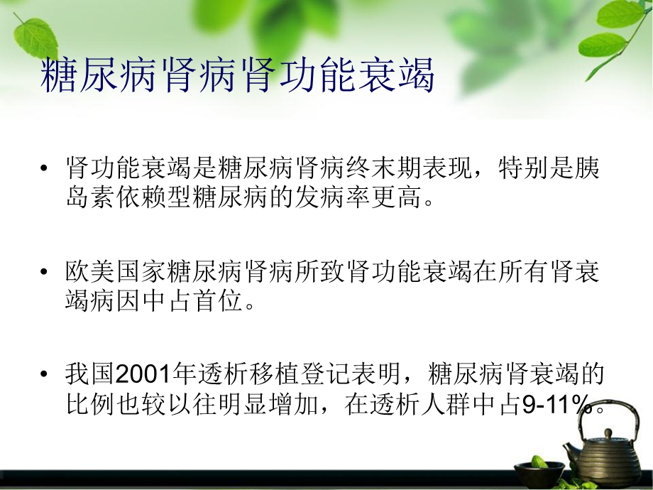 糖尿病肾病替代治疗及并发症.ppt_第2页