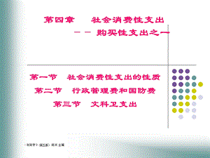 社会消费性支出：购买性支出.ppt