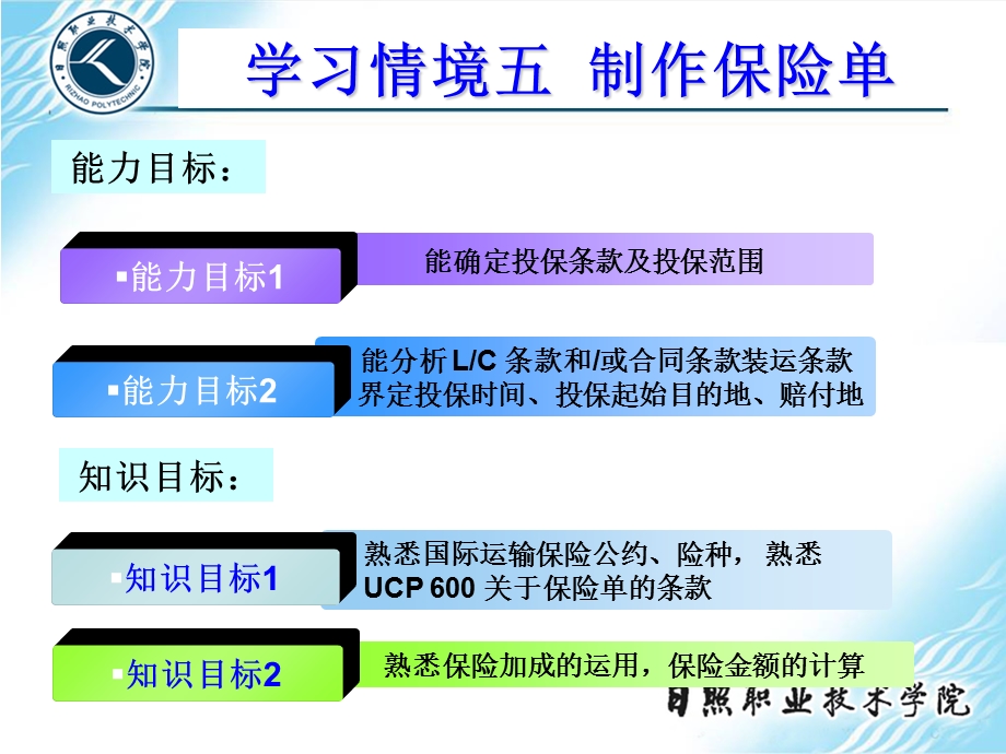 学习情境五制作保险单.ppt_第1页