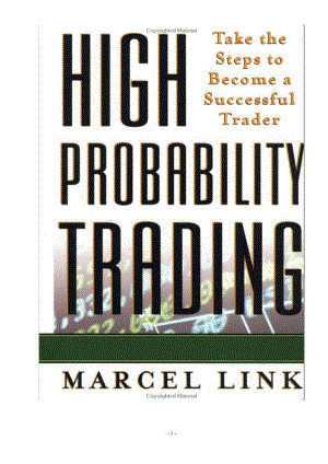 高胜算操盘High Probability TradingMarcel Link.doc