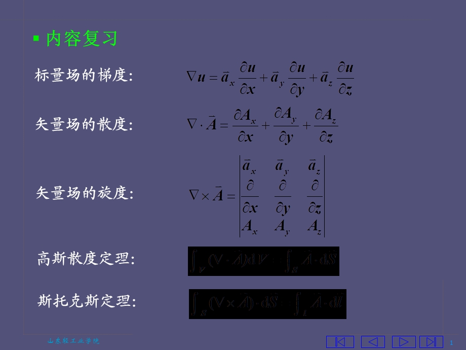 电磁场与电磁波第一章复习.ppt_第1页